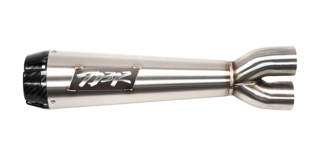 Indian Challenger (2020+) Comp-S 2-into-1 Stainless Steel w/Carbon Fib ...