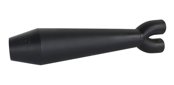 Indian Challenger (2020+) Megaphone Gen II 2-into-1 Ceramic Black - Part Number 005-5530199-B - Two Brothers Racing