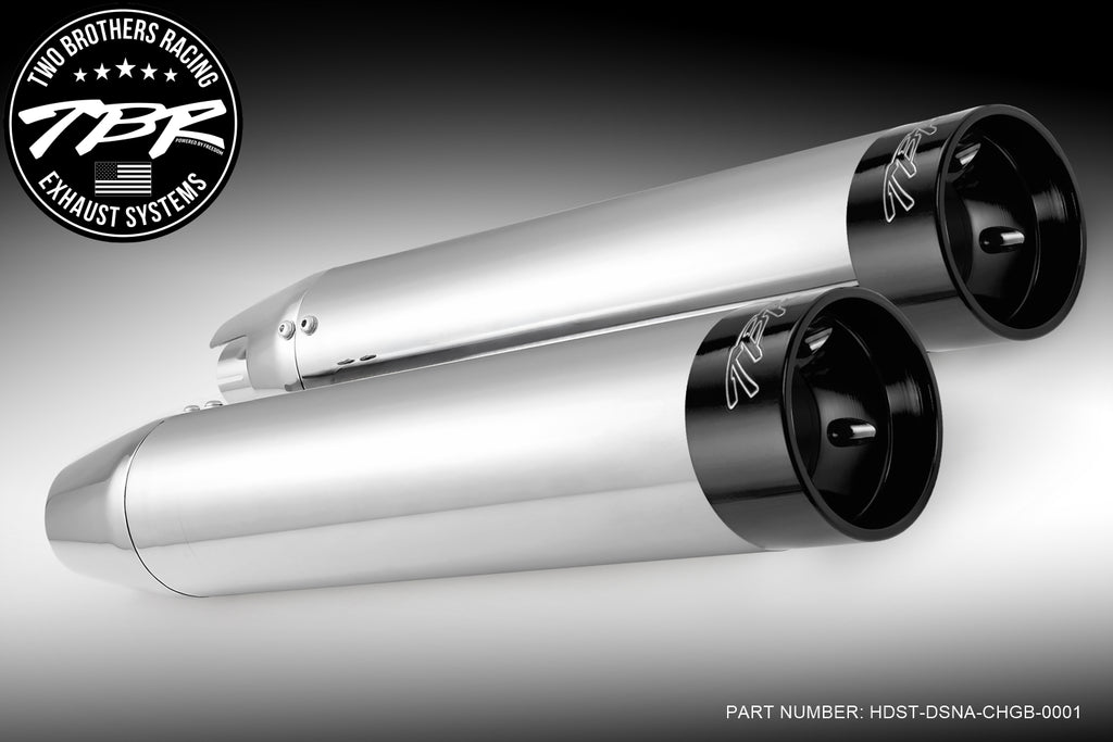 HARLEY M8 SOFTAIL 4" SLIP-ONS *FITS TBR HEADERS ONLY* (2018-PRESENT) [PREORDER] - Two Brothers Racing