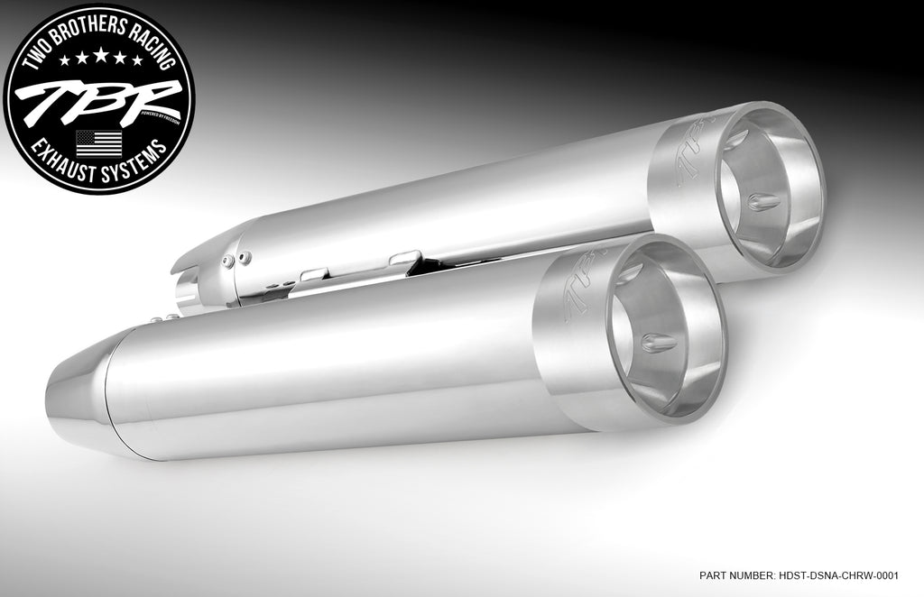 HARLEY M8 SOFTAIL 4" SLIP-ONS *FITS TBR HEADERS ONLY* (2018-PRESENT) [PREORDER] - Two Brothers Racing