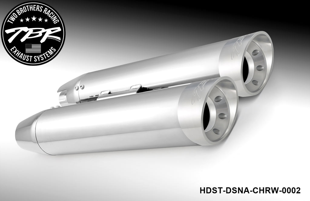HARLEY M8 SOFTAIL 4" SLIP-ONS *FITS TBR HEADERS ONLY* (2018-PRESENT) [PREORDER] - Two Brothers Racing