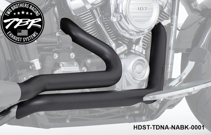 HARLEY M8 SOFTAIL RIGHT SIDE TUCK N UNDER TRUE-DUAL HEADERS (2018-PRESENT) [PREORDER] - Two Brothers Racing