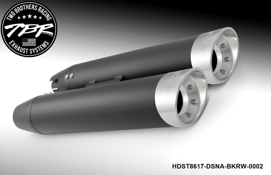 HARLEY SOFTAIL 4" SLIP-ONS *FITS TBR HEADERS ONLY* (1986-2017) [PREORDER] - Two Brothers Racing