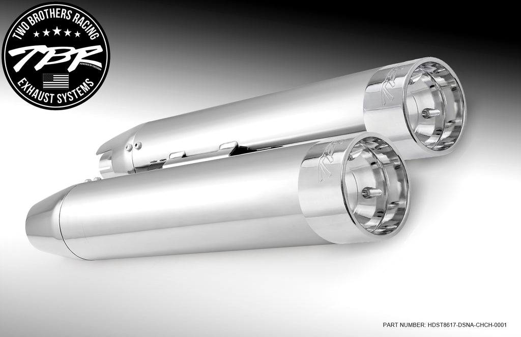 HARLEY SOFTAIL 4" SLIP-ONS *FITS TBR HEADERS ONLY* (1986-2017) [PREORDER] - Two Brothers Racing