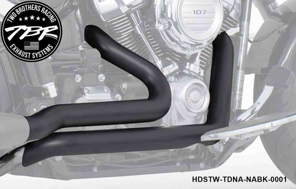 HARLEY M8 SOFTAIL RIGHT SIDE TUCK N UNDER TRUE-DUAL HEADERS (2018-PRESENT) [PREORDER] - Two Brothers Racing