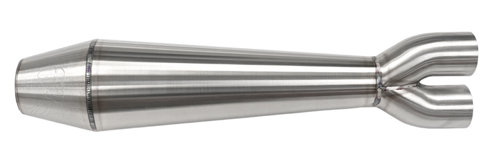Indian Challenger (2020+) Megaphone Gen II 2-into-1 Stainless Steel - Part Number 005-5530199 - Two Brothers Racing