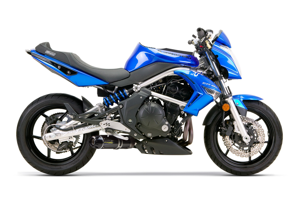 Kawasaki ER-6N (2009-2011) S1R Carbon Slip-On - Part Number 005-1420405V-S - Two Brothers Racing