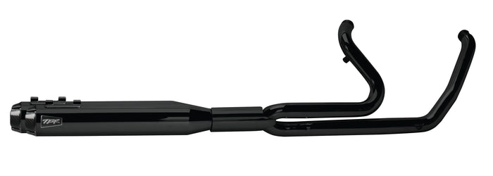 (2017-23) Touring 2-1 Ghost Full System - Black w/ Carbon Fiber Endcap - Two Brothers Racing