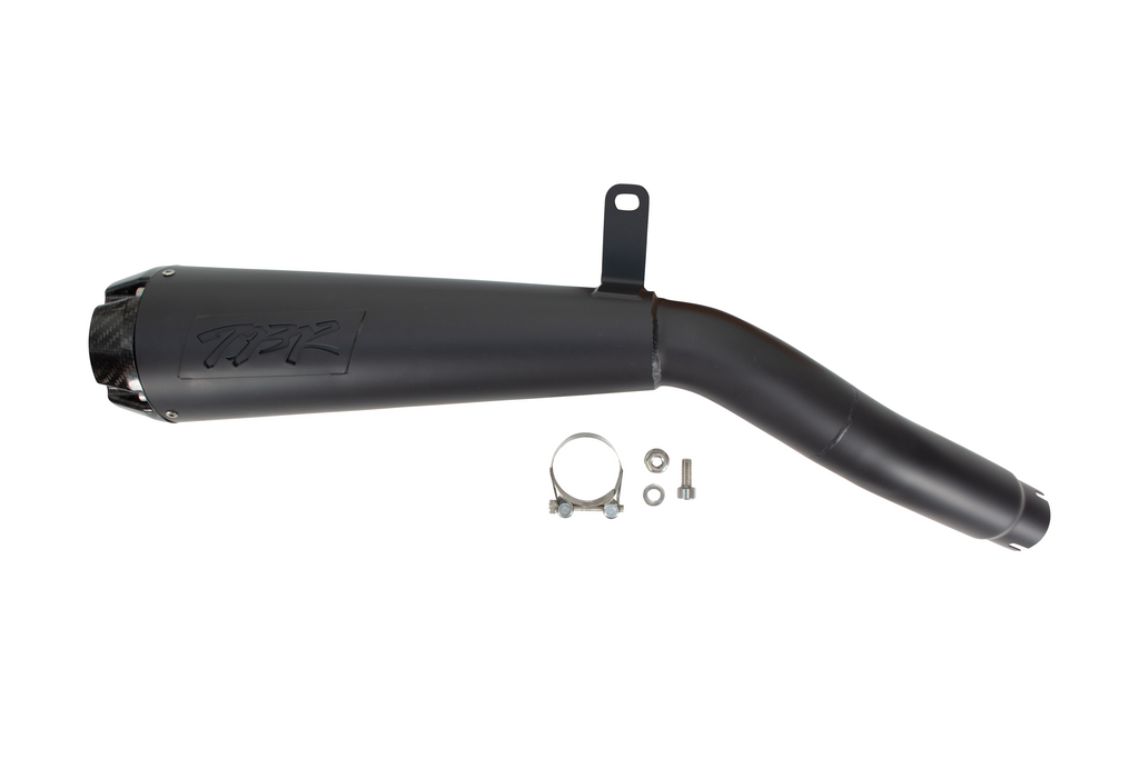 Honda Rebel 1100 (2021+) Low-Mount Ceramic Black Comp-S Slip On - Part Number 005-5400499-B - Two Brothers Racing