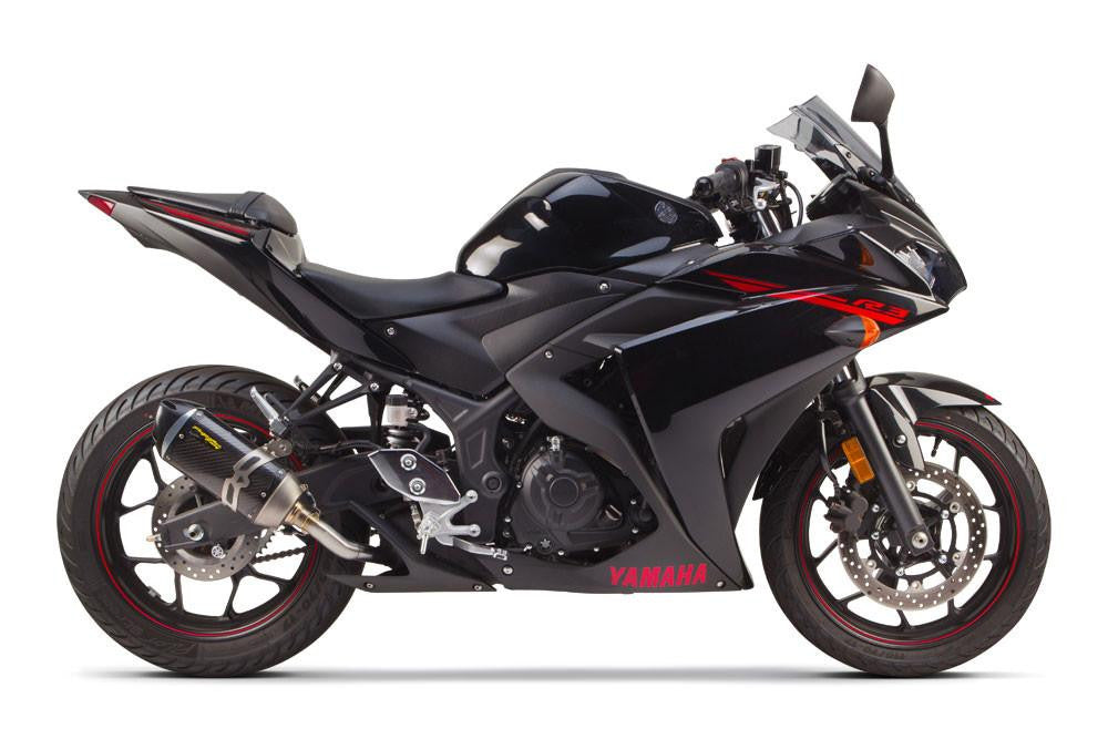 Yamaha R3 (2015-2024) MT03 (2020-2021) S1R Black Aluminum Slip