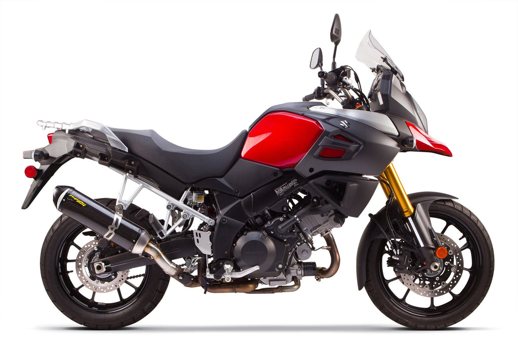 Suzuki V-Strom 1000 / DL1000 (2014-2019) S1R Black Aluminum Slip-On - Part Number 005-4130406-S1B - Two Brothers Racing