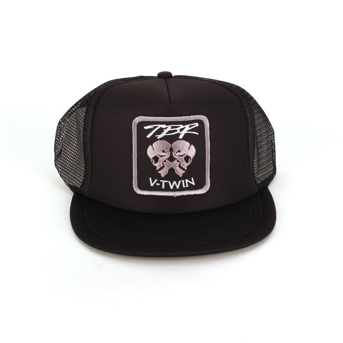 TBR Trucker Hat - Monochrome Skulls - Two Brothers Racing