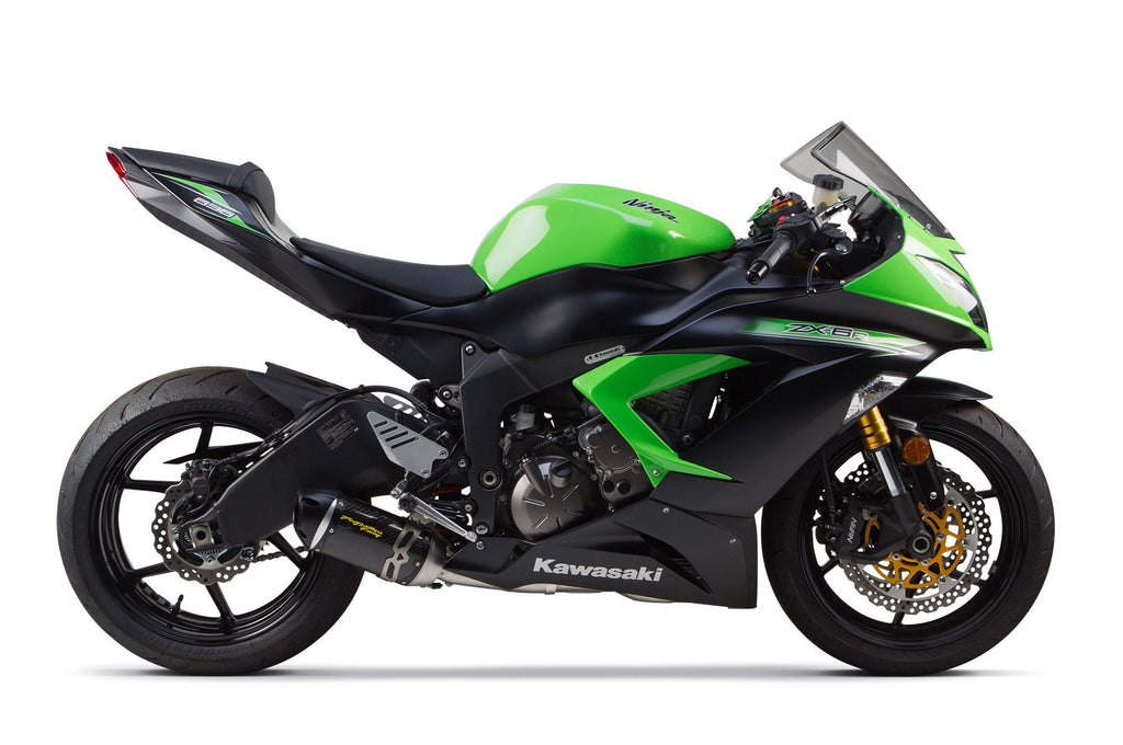 Kawasaki ZX-636R/6RR (2009+) S1R Standard Carbon Full System - Part Number 005-3860105-S1 - Two Brothers Racing