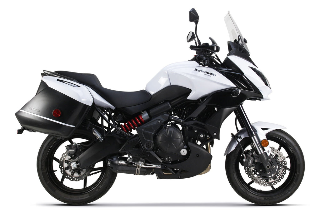 Kawasaki Versys 650 (2015-23) S1R Black Aluminum Full System - Part Number 005-4460106-S1B - Two Brothers Racing