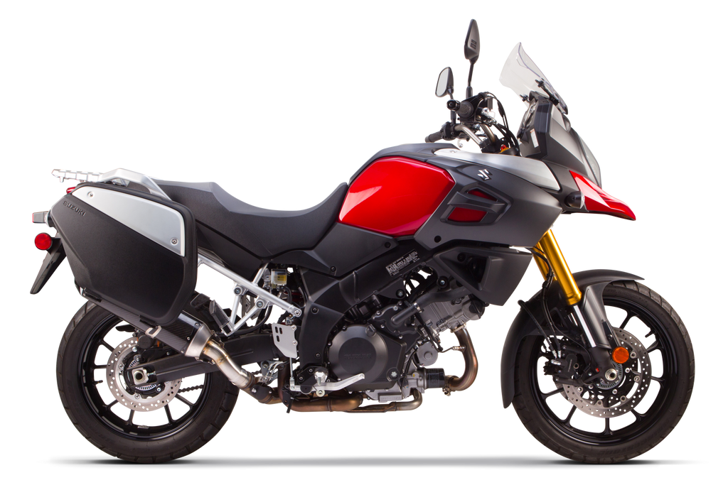 Suzuki V-Strom 1000 / DL1000 (2014-2019) S1R 3K Black Carbon Slip-On - Part Number 005-4130405-S1B - Two Brothers Racing
