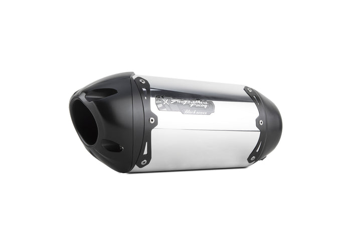 Yamaha R3 (2015-2024) / MT03 (2020-2021) S1R Black Aluminum Slip-On - Part Number 005-4160406-S1B - Two Brothers Racing
