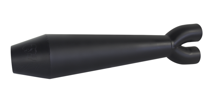 Harley Davidson Softail (2018+) Sport Glide Megaphone Gen II 2-into-1 Ceramic Black - Part Number 005-4970199-BSG - Two Brothers Racing