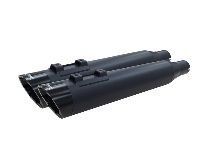 Harley Davidson Touring/Trike (1995-2016) Black w/ Black Slash Cut Cap - Part Number 005-4380499D-BS - Two Brothers Racing