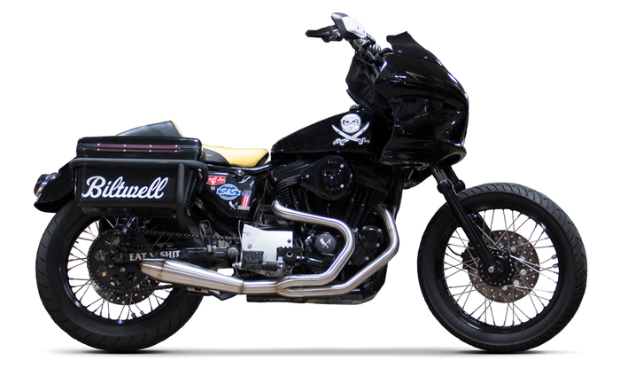 Harley Davidson Sportster Rigid Mount 2-into-1 Full Exhaust System (1986-2003) - Two Brothers Racing