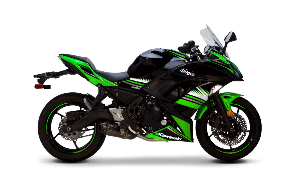 Kawasaki Ninja 650 (2017+) S1R 3K Black Carbon Full System - Part Number 005-4630105-S1B - Two Brothers Racing