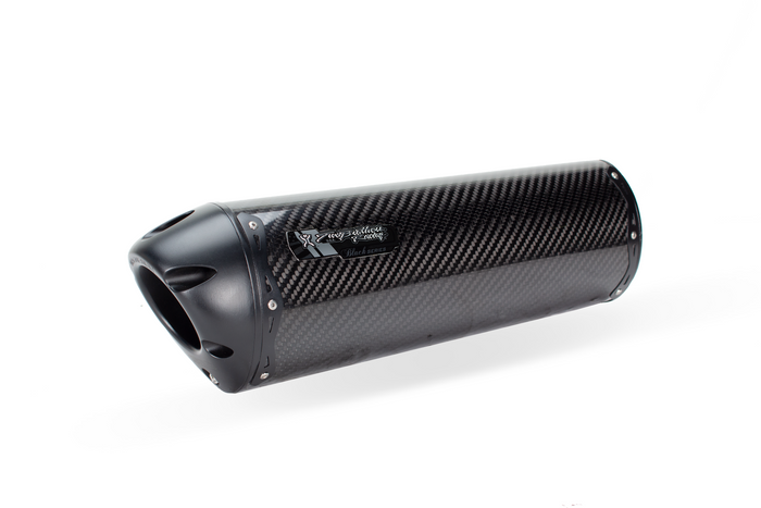 Kawasaki ZX-14R (2012-2025) Dual S1R 3K Black Carbon Slip-On - Part Number 005-3160405DV-B - Two Brothers Racing