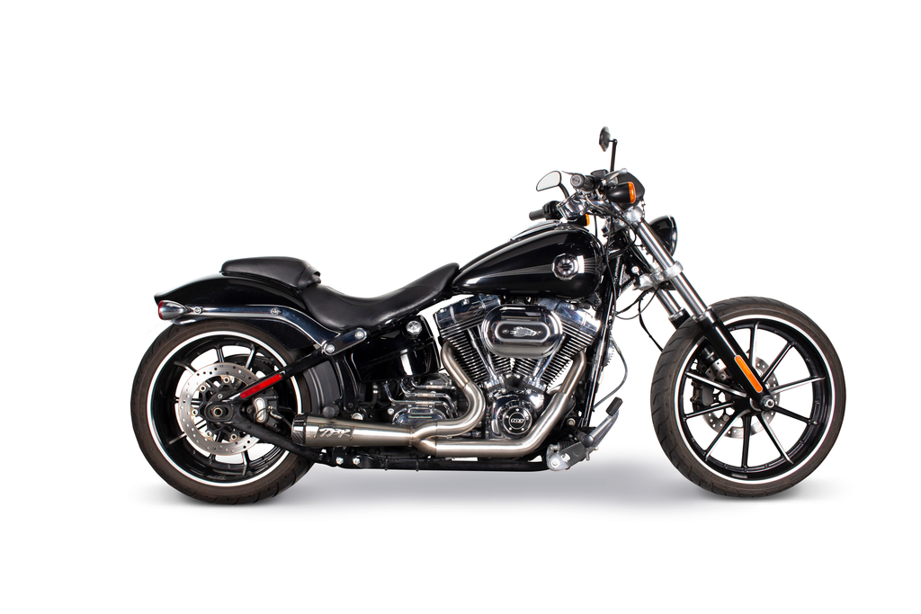 Harley Davidson Softail (2000-2017) Comp-S 2-into-1 Polished Full Exhaust System - Part Number 005-5210199-P - Two Brothers Racing