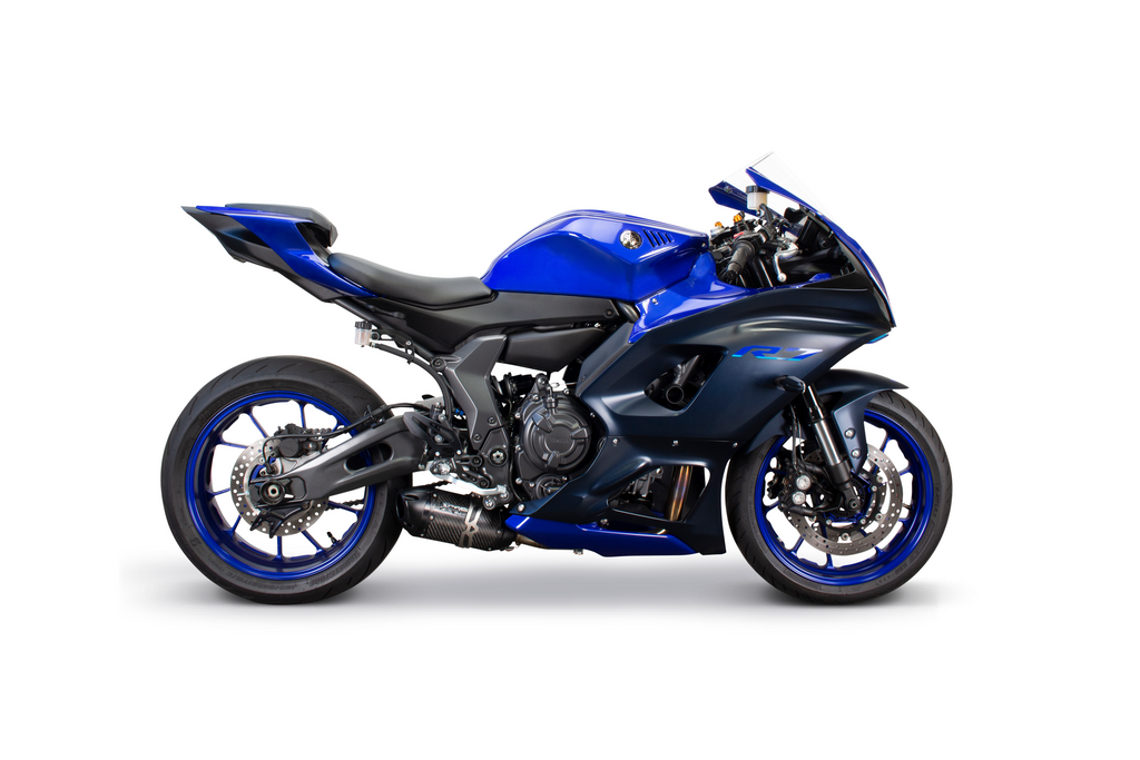 YAMAHA R7/MT-07 S1R BLK Aluminum Full-System (2022+) - Two Brothers Racing