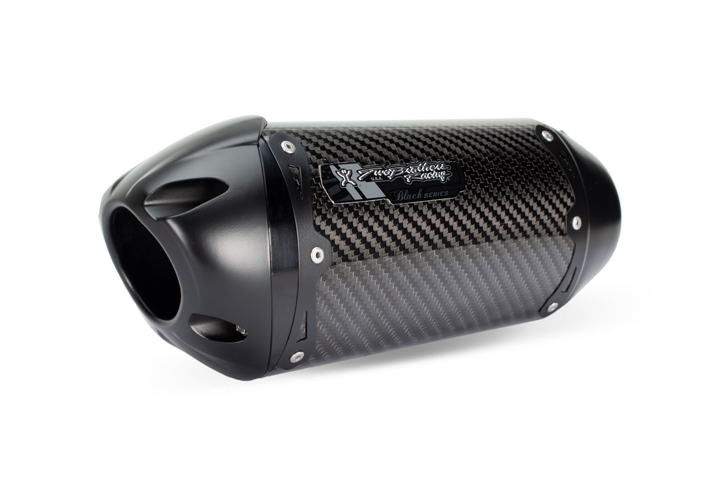 Yamaha R6 (2006-2018) S1R Black Carbon Slip-On - Part Number 005-3850405-S1B