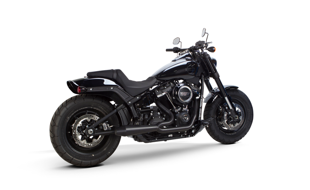Harley Davidson Softail (2018-2021) Megaphone Gen II 2-1 Ceramic Black - Part Number 005-4970199-B (-XB) - Two Brothers Racing