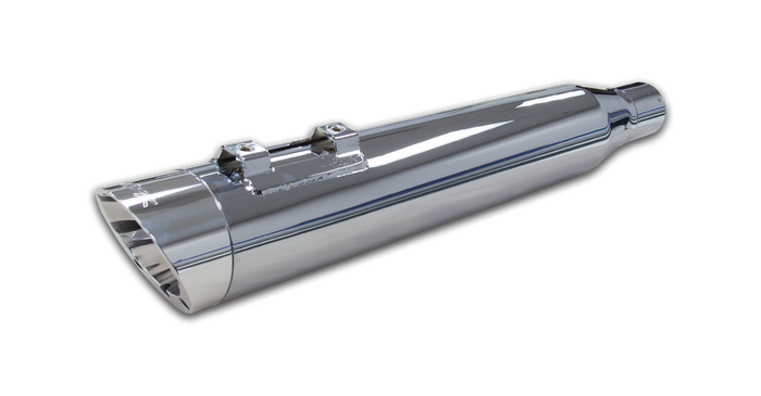 Harley Davidson Touring (2017+) Comp-S 2-into-1 Chrome w/ Polished Slash Cut Cap Full System - Two Brothers Racing