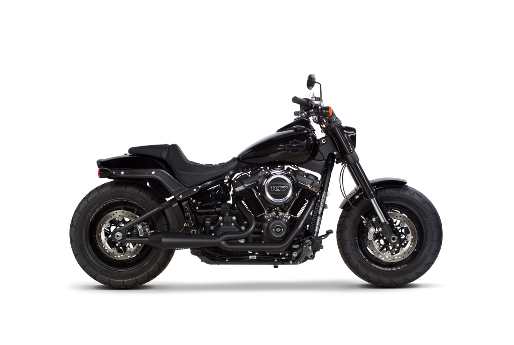 Harley Davidson Softail (2018-2021) Megaphone Gen II 2-1 Ceramic Black - Part Number 005-4970199-B (-XB) - Two Brothers Racing