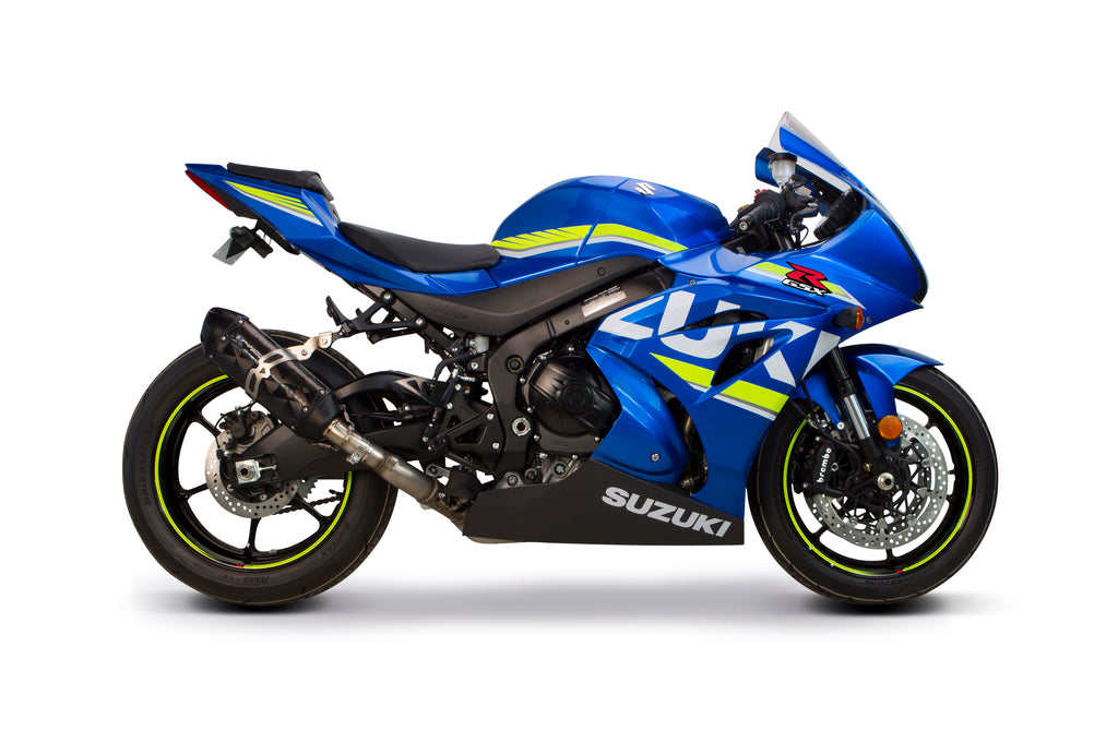 Suzuki GSX-R1000 (2017-2025) S1R Black Aluminum Slip-On - Part Number 005-4920406-S1B - Two Brothers Racing