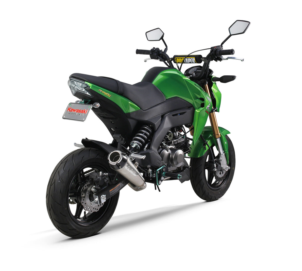 Two Brothers Racing add an item to your shopping cart Kawasaki Z125 2017 2025 Comp Full Exhaust System Stainless Steel with Carbon Fiber 005 4450199